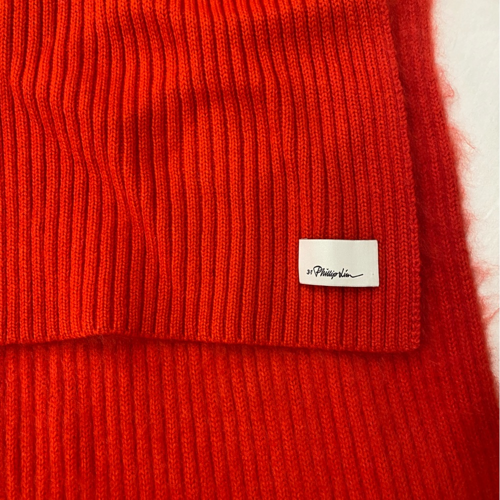 Never worn 3.1 Phillip Lim Womens Red Oversized Wool Scarf
